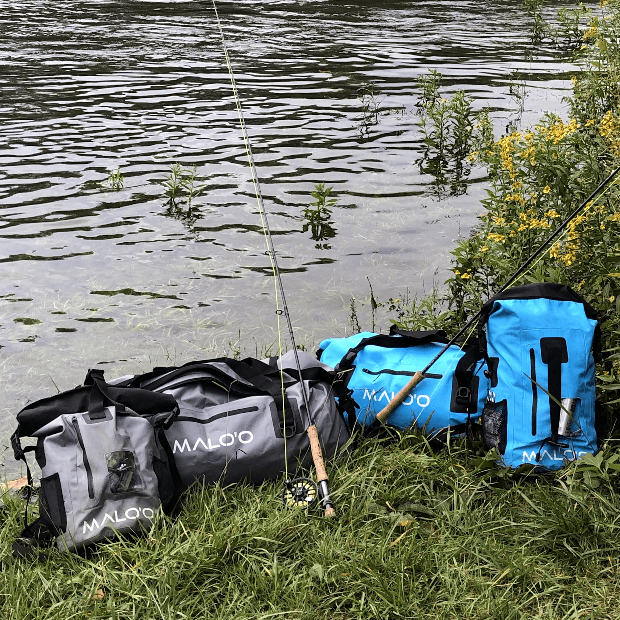 Malo'o - DryPack Fishing Backpack - Grey